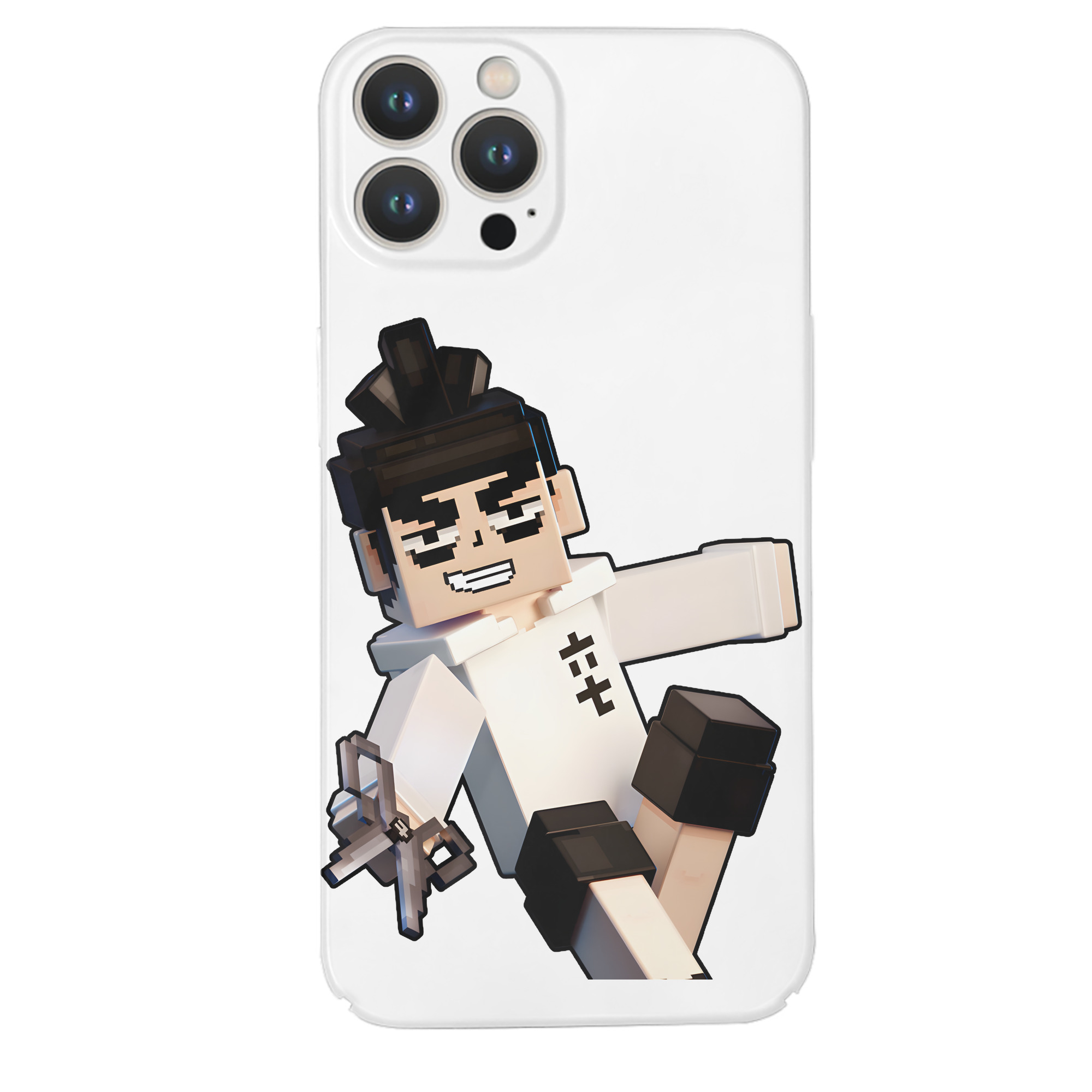 （画像用） マインクラフト ブロックの世界 Minecraft MC Block world 【iPhone 14シリーズ対応】ハードケース